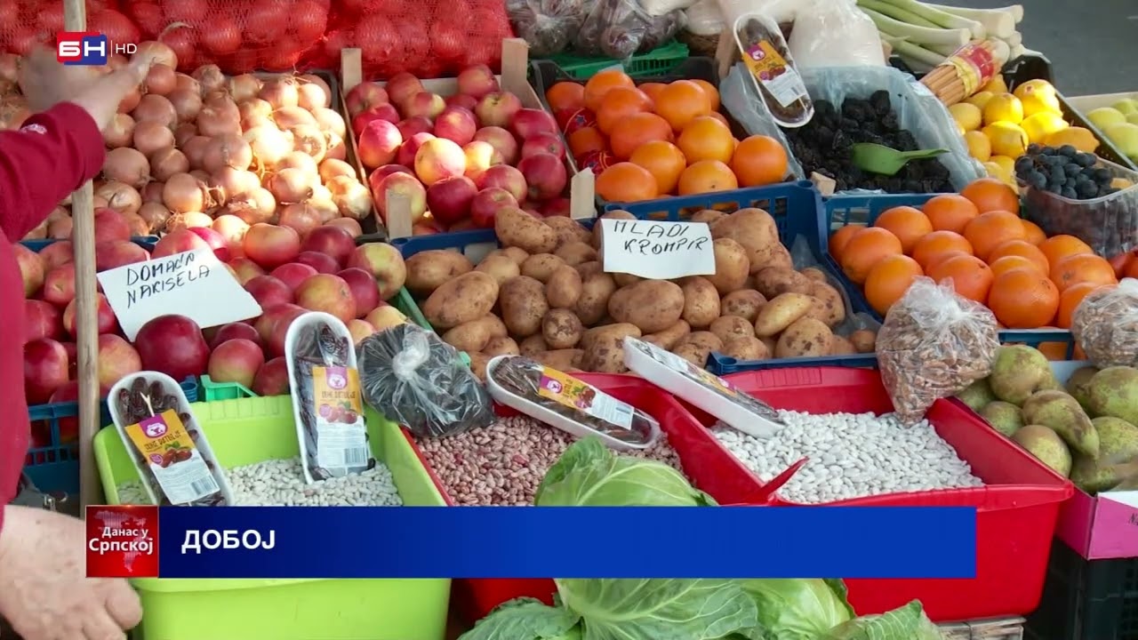 Dobojska zelena pijaca oduvijek ima dobru ponudu voća i povrća, ali i mlijeka i mliječnih proizvoda