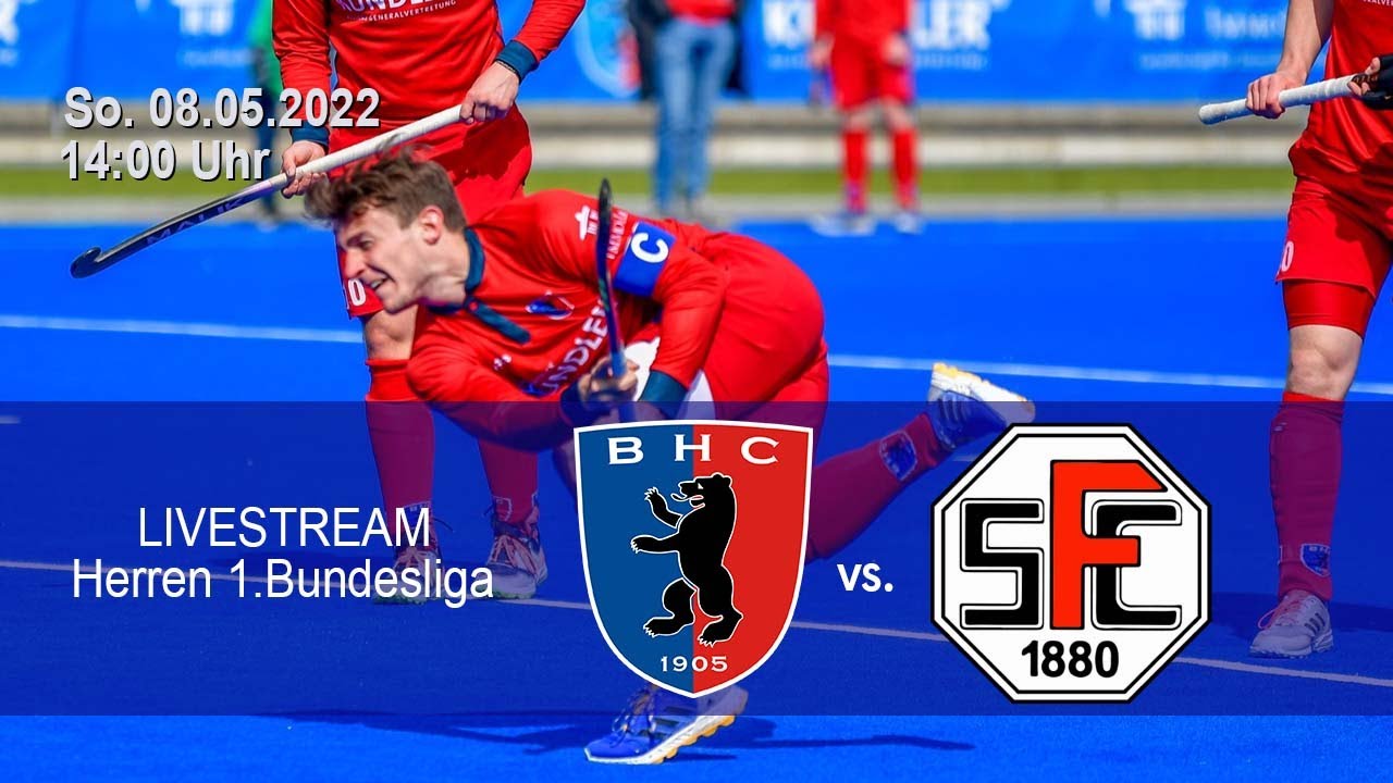 Berliner HC - SC Frankfurt 1880 Herren 08.05.2022 Anpfiff 1400 BHC Hockey-Bundesliga Live