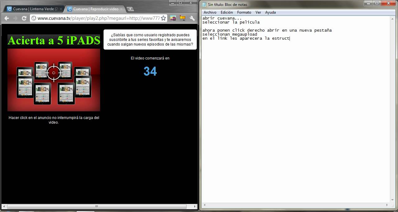 descargar pelicula gratis de cuevana (sin programas)