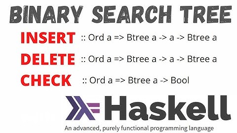 Binary search tree in haskell