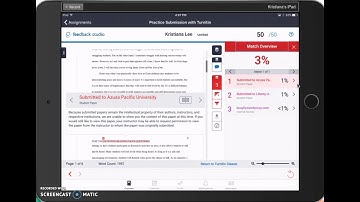 How to View Instructor Feedback through Turnitin-Using Canvas App