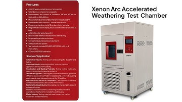 Xenon Arc Accelerated Weathering Test Chamber
