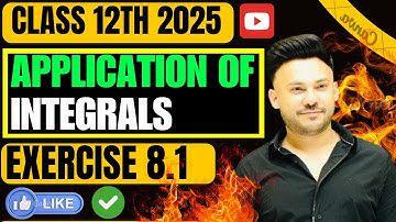 Ex 8.1 Q1 To Q4  ( Intro ) || Application of  Integral  ||  Chapter 8 Class 12 Board Exam 2025 NCERT