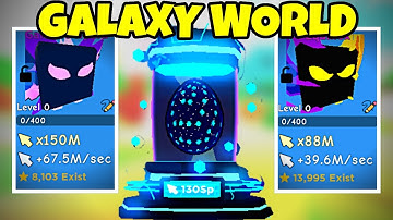 NEW GALAXY WORLD UPDATE IN ROBLOX CLICKER SIMULATOR (Update 4)