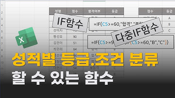 엑셀 실무에서 꼭 필요한 IF함수, 다중 IF함수 아주 쉽게 알려드립니다.