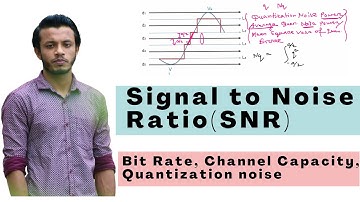 Signal to Noise Ratio (SNR) in Communication System|| Bit Rate, Channel Capacity, quantization noise