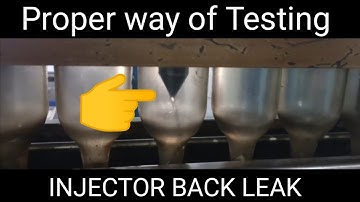 CRDI Injector Back Leak Test On Machine
