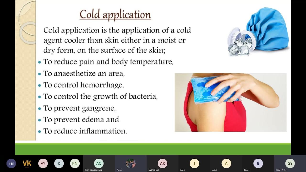 Which Of The Following Is True About Applying Cold Applications Hot and cold application | GNM 1st year | Metro College of Nursing