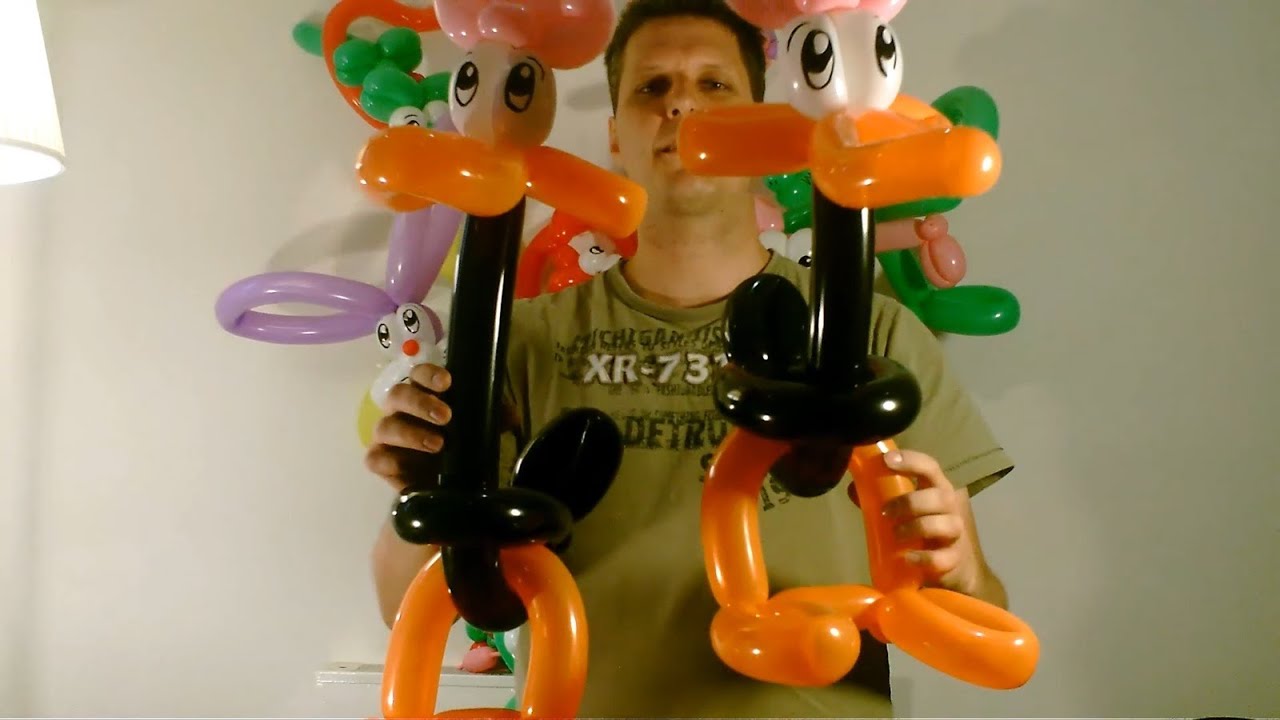 Ballon große Ente, balloon big duck, Modellierballon Ballonfiguren Animals Tiere