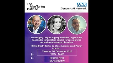 November 2025 Clinical AI Interest Group with Dr Sid Banka, Dr Claire Andersen and Pawan Prabhat