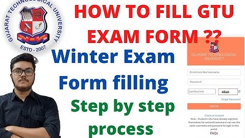 How to Fill GTU Exam form ?? Step by step process | Degree | Diploma | Pharmacy