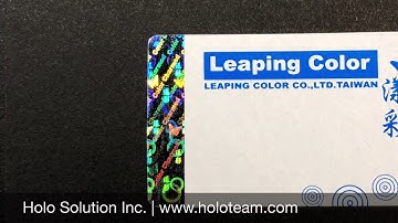 Hologram Security Label | Standard version | Holo Solution Inc.