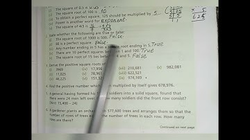 square root by division method Exercise 4b questions 1-3