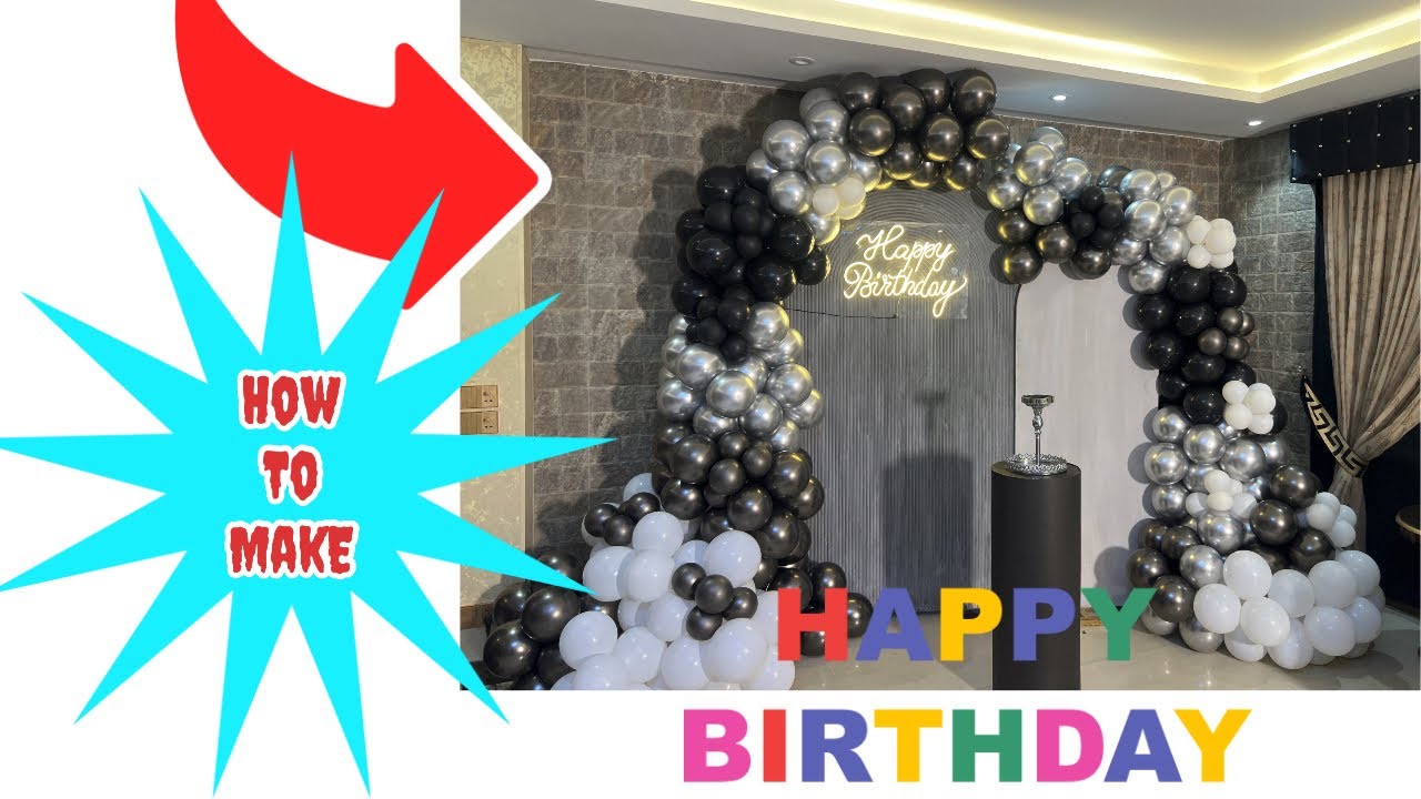 How to make indoor birthday setup / simple and easy Birthday setup ...