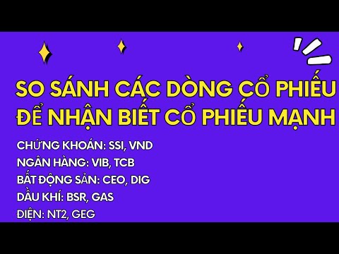 Video CHỨNG KHOÁN HÔM NAY | SO SÁNH CÁC DÒNG CỔ PHIẾU ĐỂ... - youtube