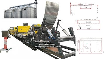 High tech silo sidewall roll forming machine / grain silo making machine