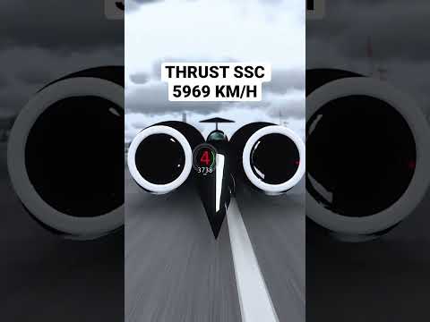 THRUST SSC 0-5965 KM/H #hypercars #supercar #thrustssc #assettocorsa #dragrace #bugatti #ferrari