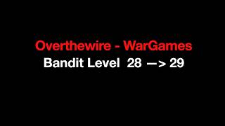 Bandit Level 28 → Level 29