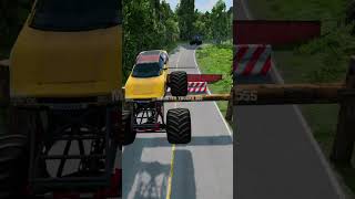 Monster Trucks vs Container Speed Bump! 🛻💥