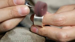 The process of making a silver ring! A professional way to revive leftover silverware