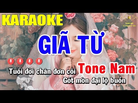 Karaoke Giã Từ Tone Nam Nhạc Sống Đàn EA7 | Trọng Hiếu