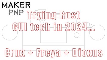 MakerPnP - Trying Rust GUI technologies in 2024 (5) - Crux + Freya + Dioxus