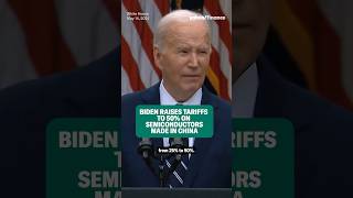 Biden raises tariffs to 50% on #semiconductors made in China #shorts