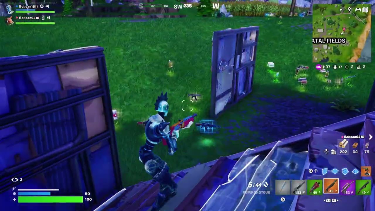 Правя Victory Royale със скин GLACIAL DUMMY I win the game Bobsan1811