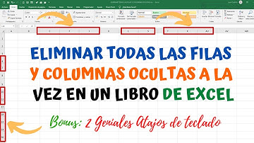 Como eliminar todas las filas y columnas ocultas a la vez en un LIBRO de Excel - Limpia tu libro