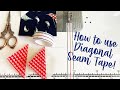 How to Use 1/4" Diagonal Seam Tape // Quilting Quick Tip!