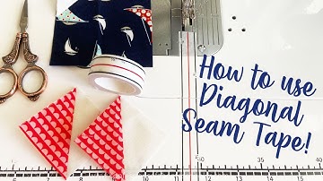 How to Use 1/4" Diagonal Seam Tape (Erica