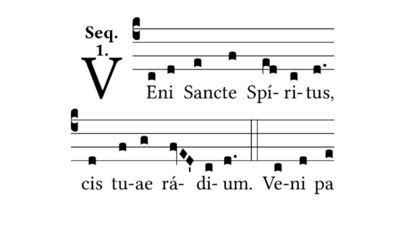 Veni Sancte Spiritus Veni Per Mariam Veni Sancte Spiritus et emitte - Gregorian Chant - YouTube