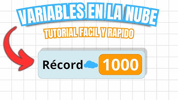 Crea VARIABLES en LA NUBE☁️ SCRATCH en 3 Minutos|💎Tutorial fácil y rápido💎