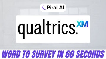 Convert Word Docs to Qualtrics Instantly with Pirai AI | No Manual Work