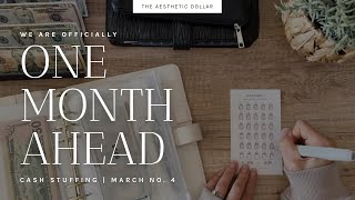 Cash Stuffing | $1,870 | March No. 4 | Sinking Funds + Savings Challenges | One Month Ahead