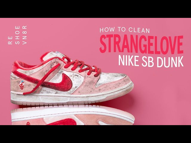 The Best Way To Clean Nike SB Dunk Strange Love - YouTube