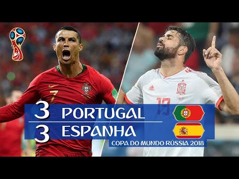 Portugal 3 x 3 Espanha gols e melhores momentos Copa do Mundo da Rússia 2018