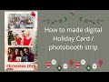 How to make Holiday card | Christmas card | Photobooth strip #howtomake #holidaycard #photobooth