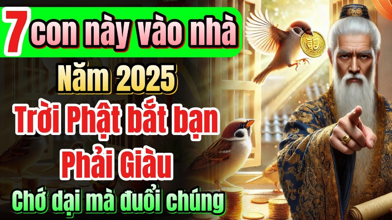 Năm nay, chỉ cần 1 trong 7 con này vào nhà - Trời bắt phài giàu - chớ dại đuổi chúng