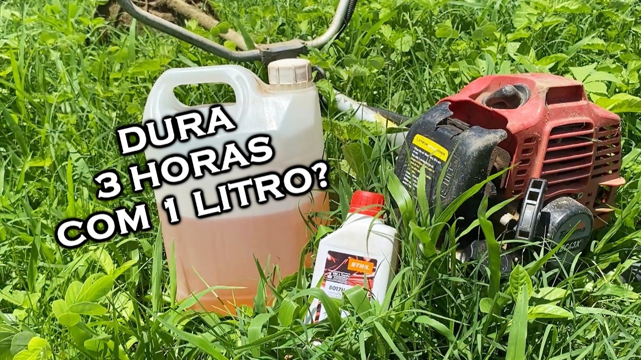 QUANTAS HORAS COM 1 LITRO DE GASOLINA? ROÇADEIRA TOYAMA TBC43X