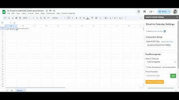Gmail™ to Google Calendar™ event(s) - Google Sheets™ Add- on