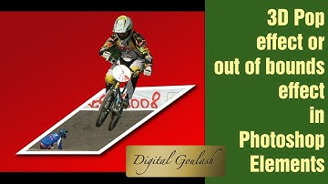 Learn Photoshop Elements - Make a person pop out of a picture in 3D