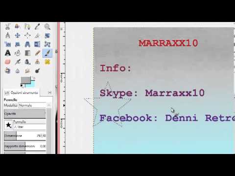 TUTORIAL 2   Come fare un biglietto da visita con GIMP