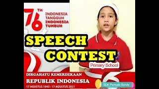 SPEECH CONTEST || Pidato Kemerdekaan Anak Sekolah Dasar