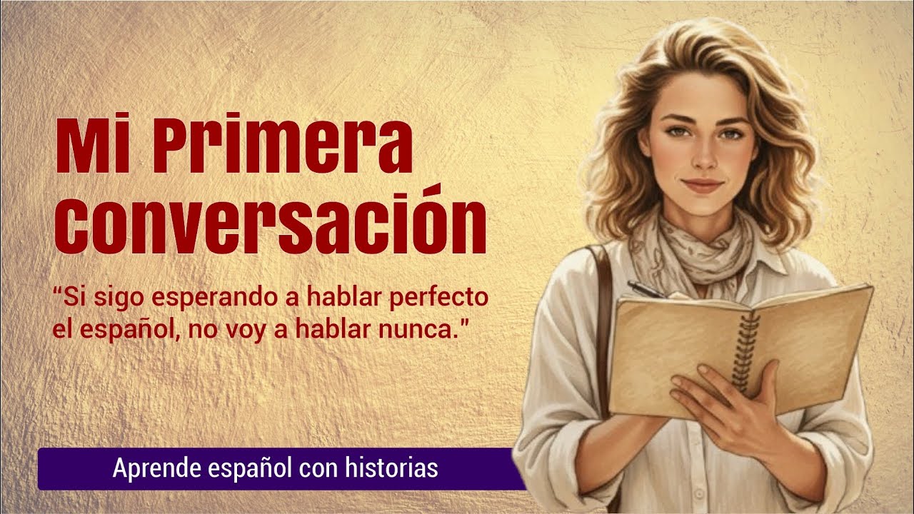 🎬 My First Conversation | Stories in Spanish Level B1-B2 | Aprende Español con Historias
