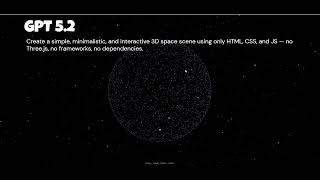 Interactive 3D space scene using GPT5 dot 2
