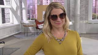 Prive Revaux The Monet Polarized Cat-Eye Sunglasses on QVC screenshot 3