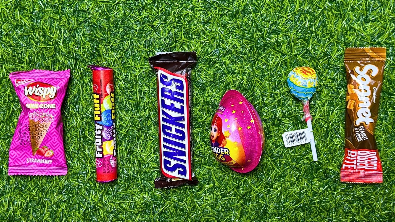 ASMR Most Popular Candys / Some Lots Of Colorful Rainbow Lollipop Candy / Unpacking Chocolate Candy