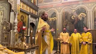 Проповедь настоятеля  в день памяти Зачатия Пророка, Предтечи и Крестителя Господня Иоанна