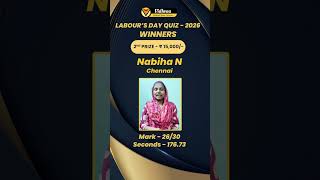🥈 2nd Prize Winner’s Happy Moment | Vidhvaa Quiz 🎉#shorts #tnpsc #viral #motivation #viralshorts